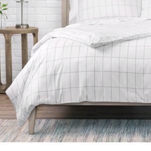 New Duvet Set White & Gray